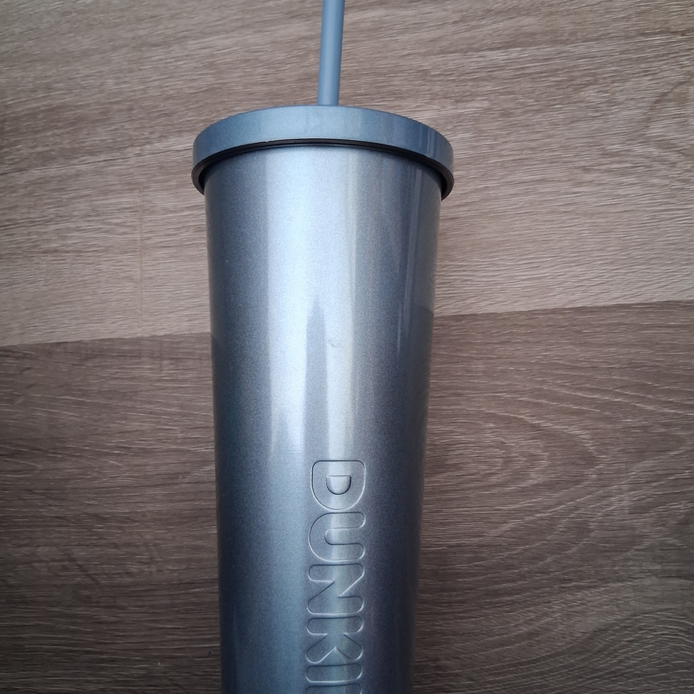 Dunkin' Tumbler with Straw Iridesent Blue 2023, 24 Oz
